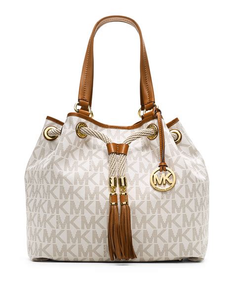 michael kors whiteoversized tote|michael kors beige tote.